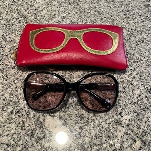 Women’s Jimmy Choo Italy Black Sunglasses Prescription with Red Case